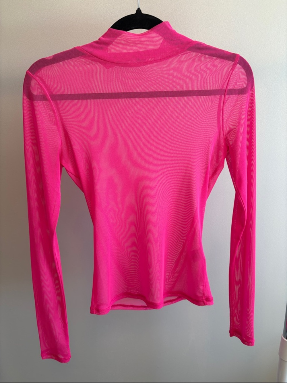 Sheer Hot Pink Bodycon Top
